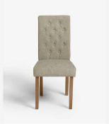 RRP £250 Like New X2 Stanza Dining Chair In Oatmeal