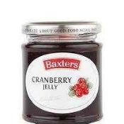 * RRP £110 X8 Cases Of 6 Baxters Cranberry Jelly Bbe-Dec 23