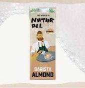 * RRP £300 X 15 Natur All Barista Almond 8 X 1 L. Bbe - 10,12,2023.