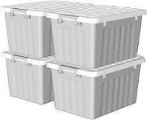 RRP £120 Brand New Boxed Cetemo Plastic Storage Boxes X8