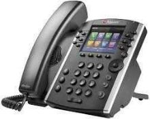 RRP £250 Like New Polycom Vvx 450 Ip Desk Phone (Condition Reports Available On Request)(Pictures