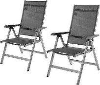 RRP £140 Brand New Factory Sealed Amazon Basics Adjustable Chairs X2(S) (Condition Reports Available