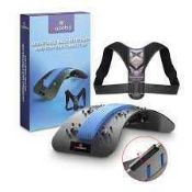 RRP £190 Brand New Items Including Pasebo Adjustable Back Stretcher, Stomach Toner, Hula Hoop & More