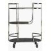 RRP £350 Boxed Like New Mojito Drinks Trolley In Silver (S)