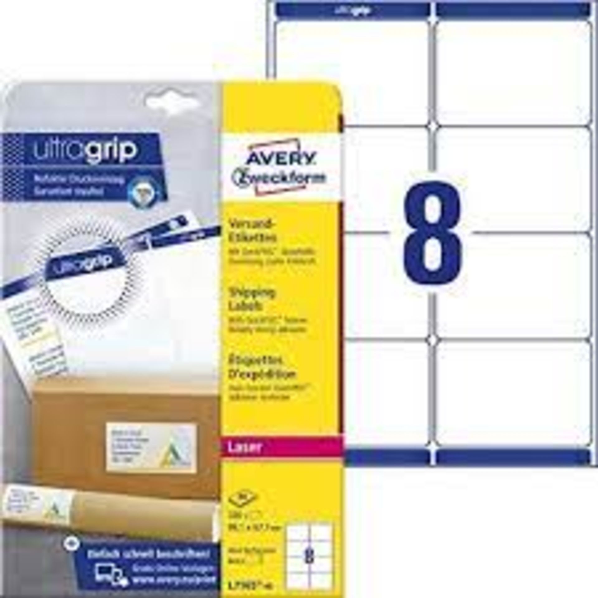 RRP £100 - Brand New Ultra Grip Postal Labels