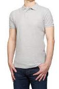 RRP £180 - 12 X Brand New Mens Polo Shirts Grey (Various Sizes)