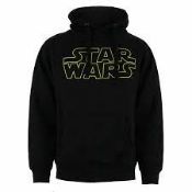 RRP £100 - 5 X Brand New Star Wars Hoodies Black Size 3Xl