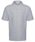 RRP £180 - 15 X Brand New Mens Polo Shirts Grey