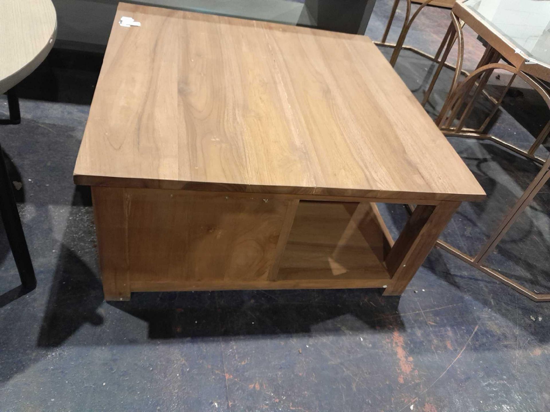 RRP £250 Like New 2 Drawer Coffee Table In Wood Finish - Image 2 of 2