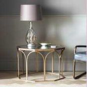 RRP £450 Like New Canterbury Copper Mirrored Coffee Table