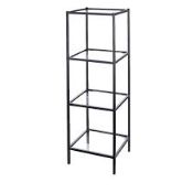 RRP £140 Brand New Factory Sealed Kelly Hoppen 4 Tier Glass Shelving Unit