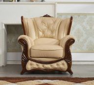 RRP £700 Ex Display Click Armchair, Cream/Brown(Small Marks Present)