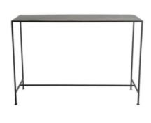 RRP £300 Like New Unboxed Medium Side Table, Metal, Grey Top