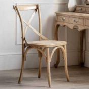 RRP £160 Boxed Like New Plamhurst Solid Wood Dining Chairx2