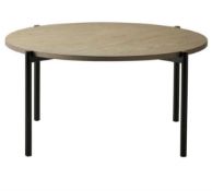 RRP £250 Carbury Circular Coffee Table In Wooden Finish (Slight Markings Present)