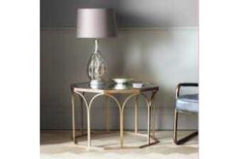 RRP £450 Like New Canterbury Copper Mirrored Coffee Table