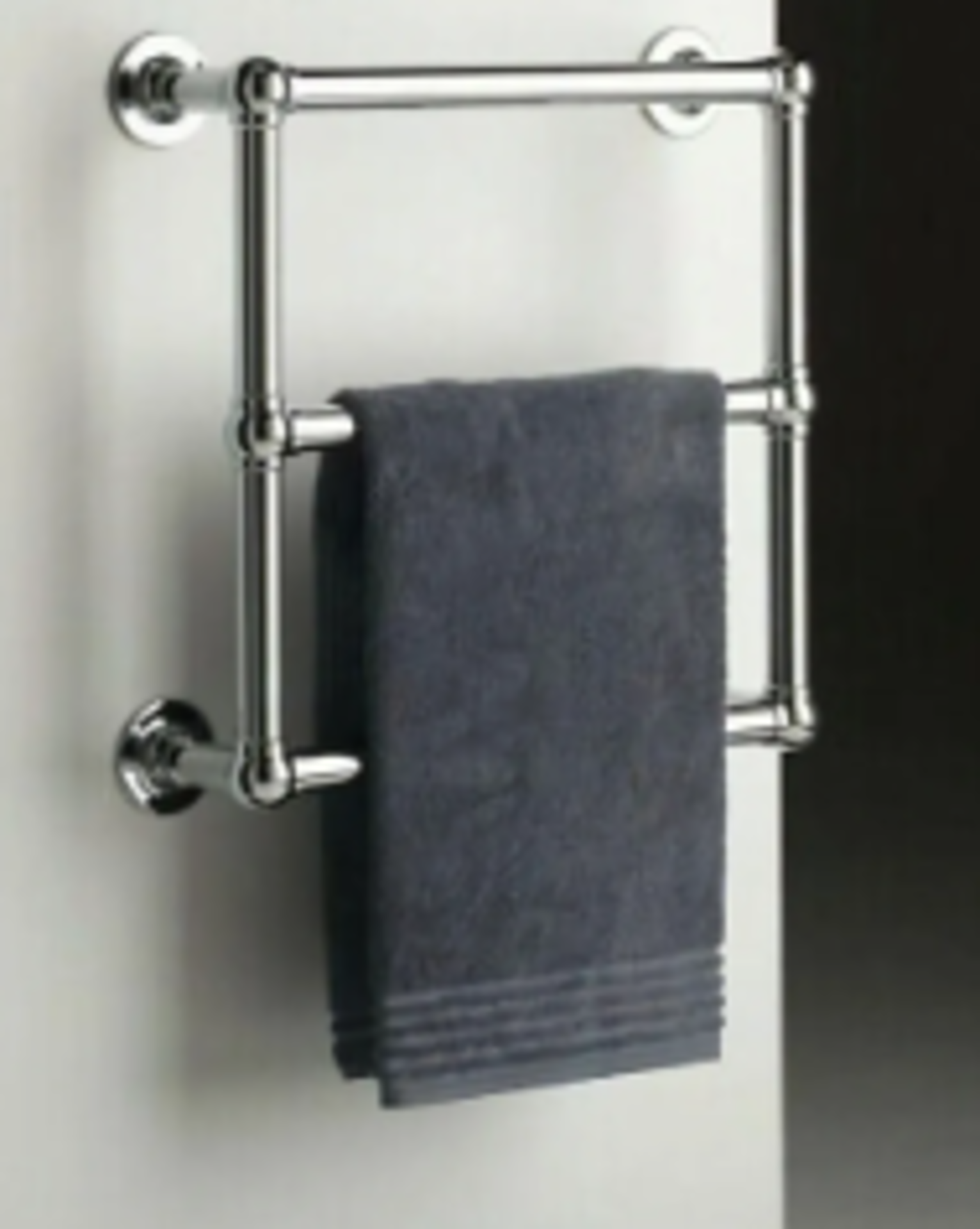 RRP £200 Brand New X2 Factory Sealed Bath Store Burcombe Ball Jointed Towel Rail, W600 X H686