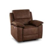 RRP £500 Ex Display Arras Armchair In Brown