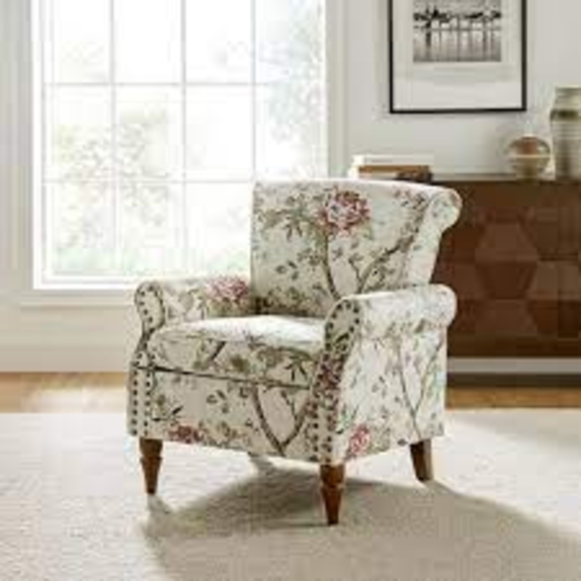 RRP £320 Ex Display Floral Armchair