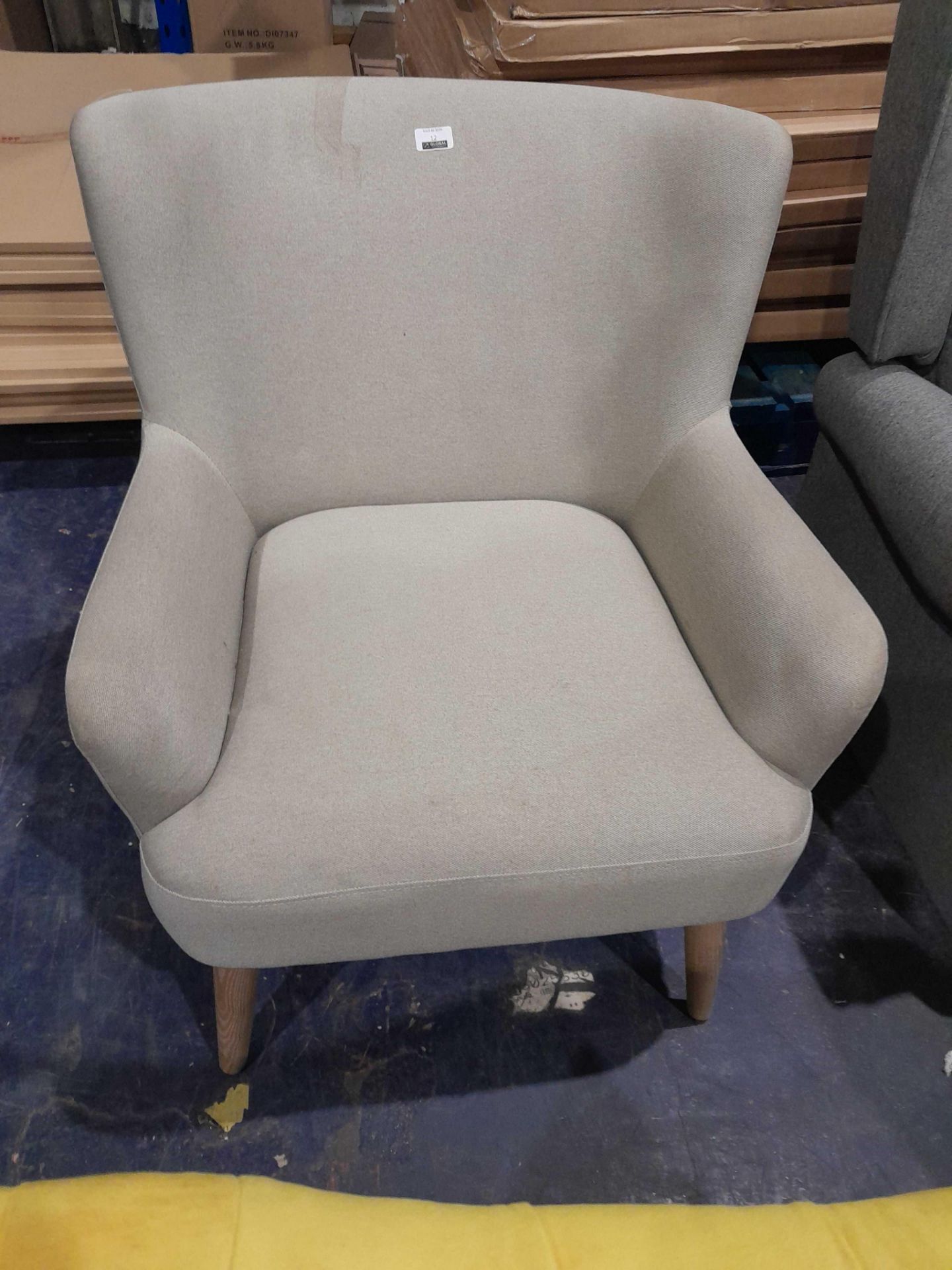 RRP £180 Ex Display Cream Armchair - Image 2 of 2