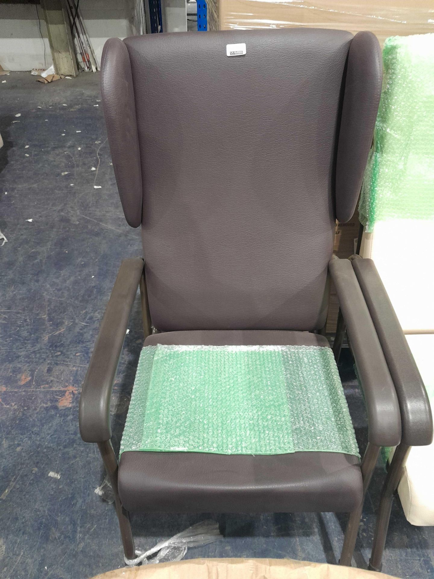 RRP £190 Ex Display Brown Orthopaedic Waiting Chair - Image 2 of 2