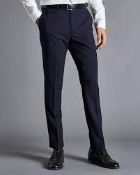 RRP £420 - 6 X Brand New High End Department Store Navy Suit Trousers (4 X 32R, 2 X 42R)