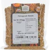 RRP £238 Old India Fenugreek Seeds Hps. 68 X 250G Bags. Bbe 06,25.