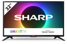 RRP £200 Boxed Sharp 32" Tv