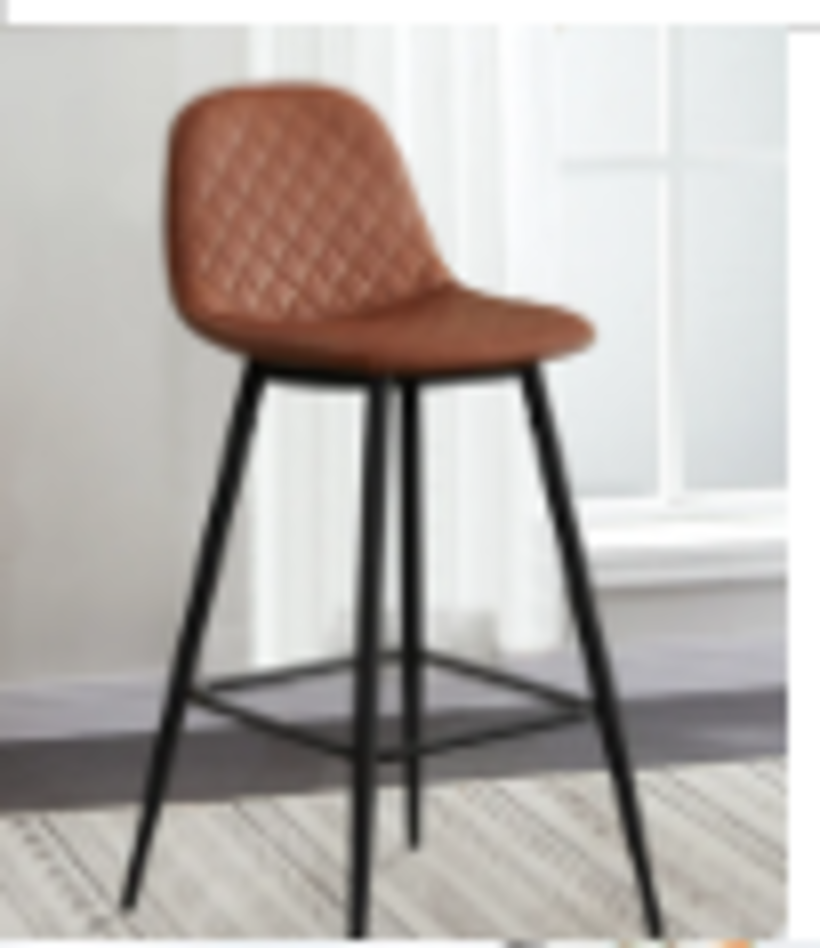 RRP £100 Brand New X2 Brown Barstools Ru-02 - Udc059Br