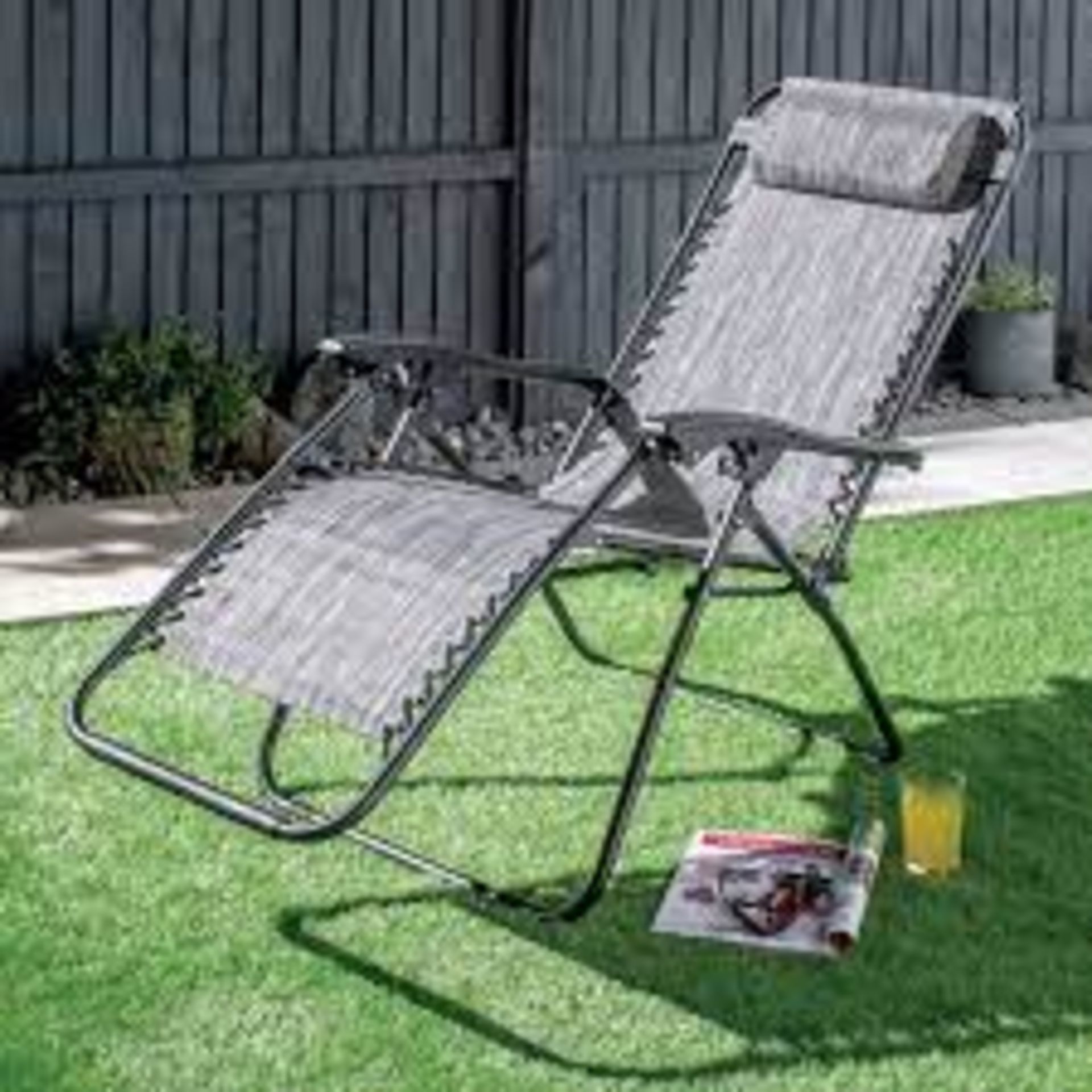 RRP £700 - Cage Containing Mixed Brand New And Used Items Such As Garden Recliner, Faux Plants And M