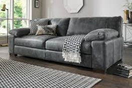 RRP £1500 - 3 X Sofology Leather Sofas Part Lots, Incomplete