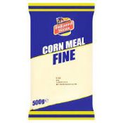 RRP £530 Island Sun Cornmeal Fine X53 Boxes (10X500G Bags Per Box). Bbe 10/25.