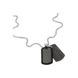 RRP £143 Diesel Stainless Steel Pendant And Blacl Ans Stainless Steel Bracelet