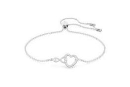 RRP £170 Swarovski Infinity Heart Bracelet & Michael Kors Heart Necklace And Earrings Set