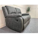 RRP £500 Ex Display 2 Seater Recliner Sofa In Grey