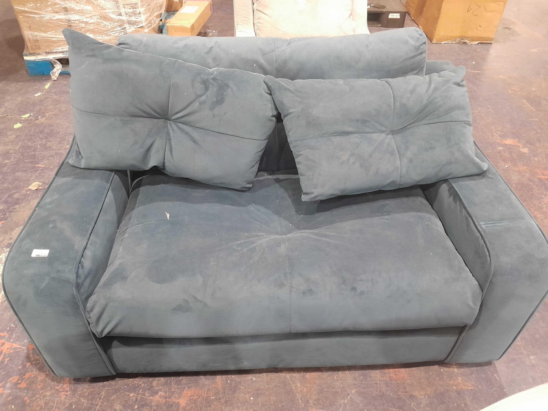 RRP £450 Ex Display 2 Seater Buttoned Sofa(Marks Present ) - Image 3 of 3