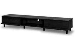 RRP £110 Brand New Boxed Iris Tv CabinetBab150A In Black Oak Finish