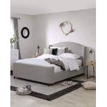 RRP £300 Ex Display Curved Grey Headboard