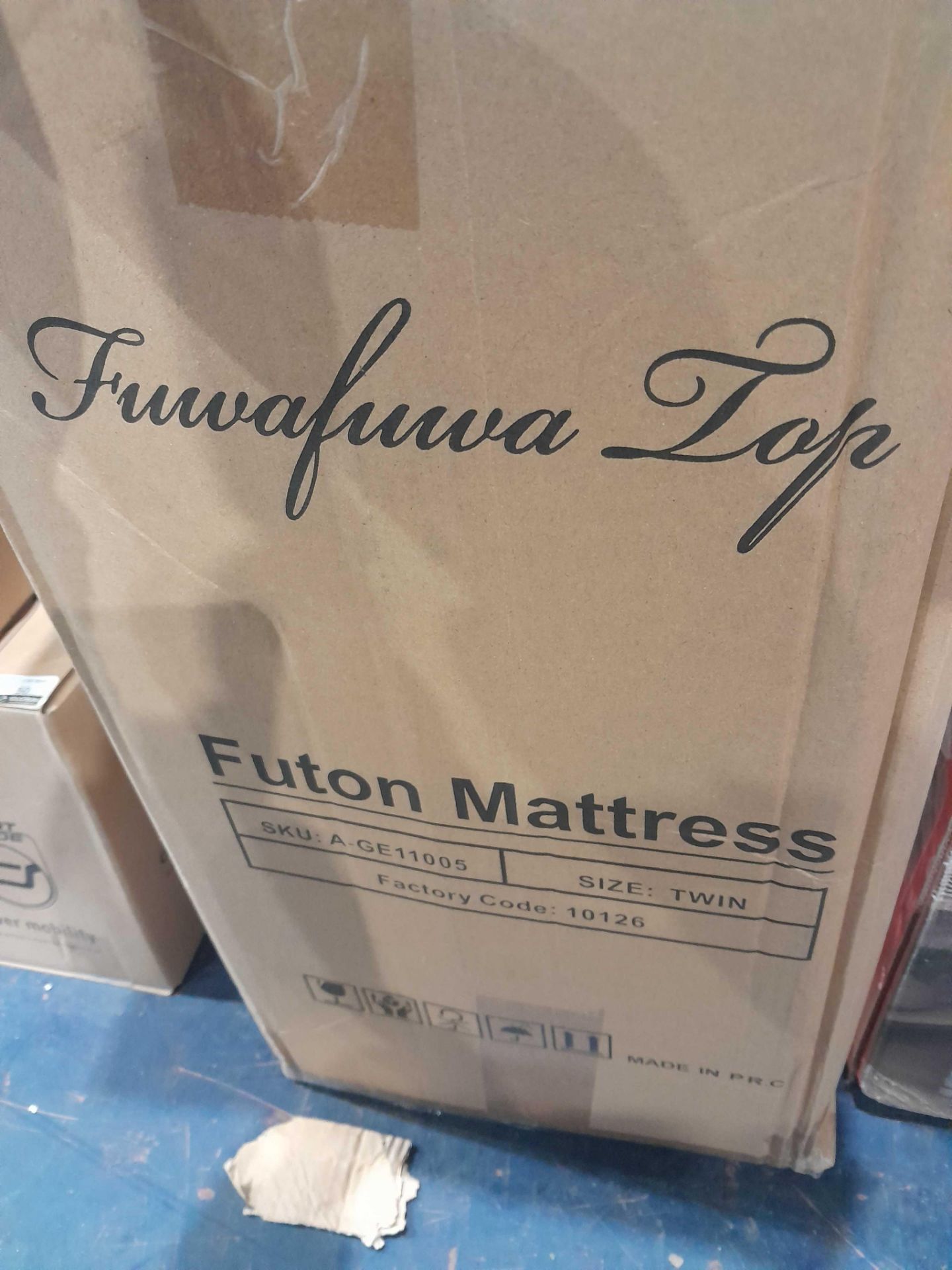 RRP £110 Like New Futon Mattress Twin In Grey (Box Open) - Image 2 of 2