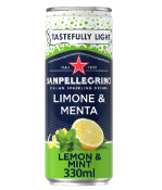 *RRP £600 Sanpellegrino Lemon And Mint 24X33Cl, X30. BBE 02/24.