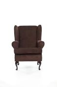 RRP £190 Ex Display Brown Orthopaedic Waiting Chair