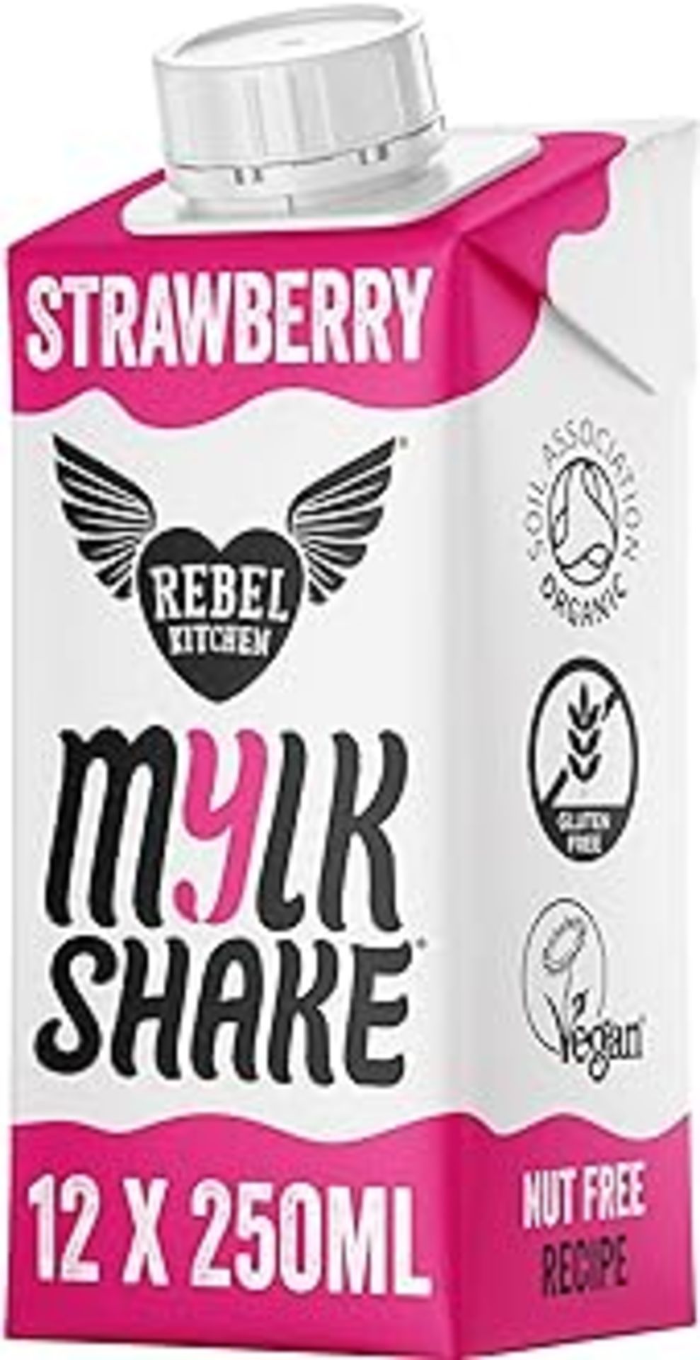 *RRP £330 Rebel Kitchen Milkshake, X33(12X250Ml Cartons). BBE 02/24.