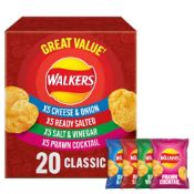 RRP £300 Walkers Classic 20 Pack Box, X30. BBE 27/04/24.