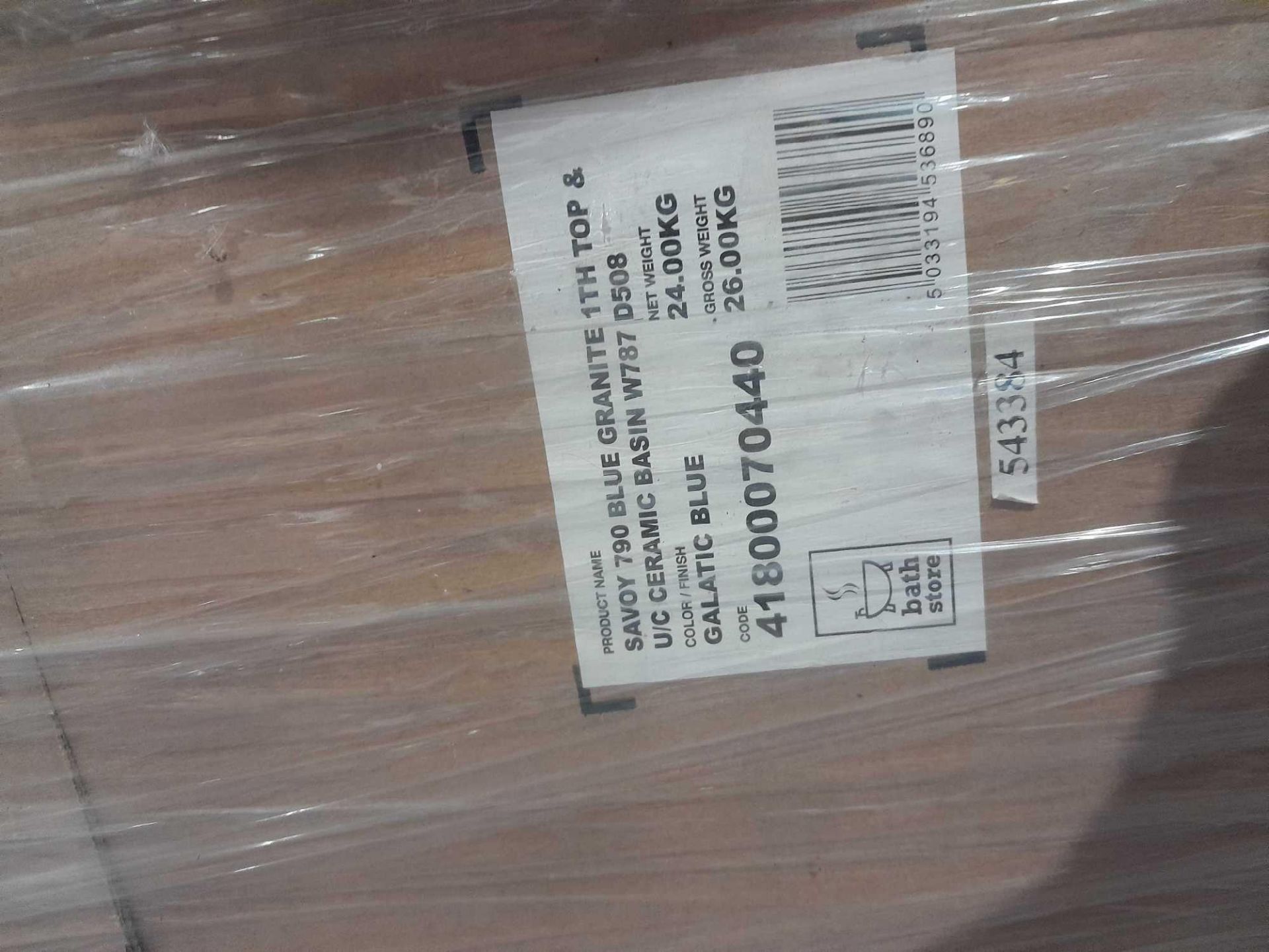 RRP £250 Brand New Factory Sealed Bath Store Blue Granite Savoy BasinW787Xd508 - Image 2 of 2