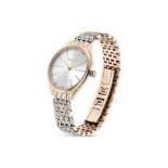 RRP £350 Swarovski Swiss Made, Pavé, Metal Bracelet, Gold Tone, Champagne Gold-Tone Finish Watch