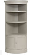 RRP £650 Ex Display Corner Display Unit In Grey With 2 Drawers