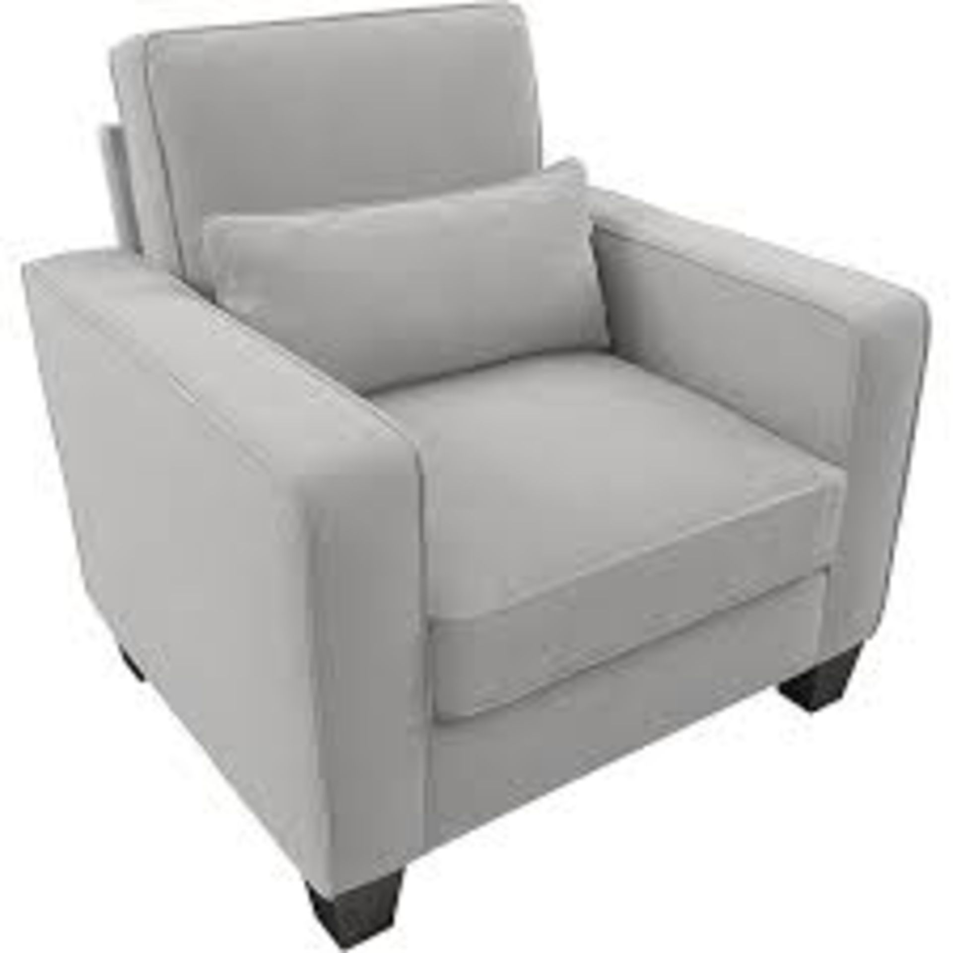 RRP £300 Ex Display Nuata Grey Armchair (No Legs Present)