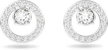 RRP £118 Swarovski Creativity Stud Earrings & Swarovski Small Hoop Drop Earrings