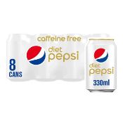 *RRP £280 Diet Pepsi 8X330Ml [×52] & More. Bbe 3.24