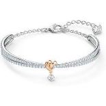 RRP £240 Swarovski Lifelong Heart Bracelet &Swarovski Moon Luna Necklace